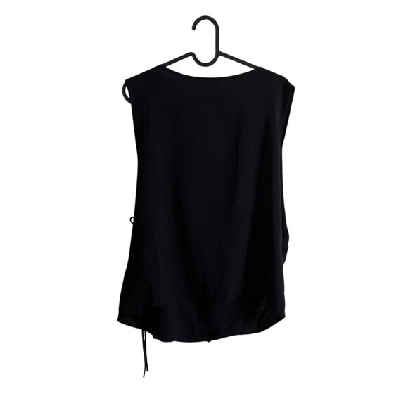 Zara Black Sleeveless Wrap Top Vest Summer Basic Eco-Friendly & Chic Size XL - Picture 4 of 9